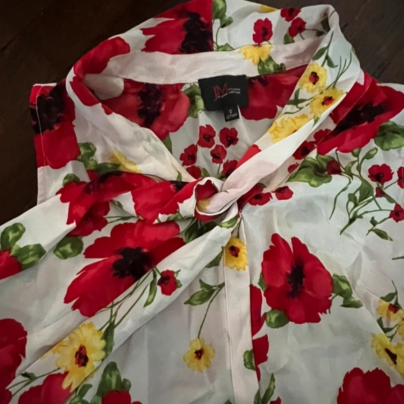 JM Studio by John Meyer sz Small Bold Floral Sleeveless Blouse - Picture 2 of 4